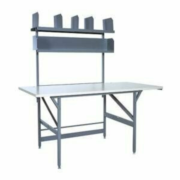 Bulman A80-05 36'' x 72'' Basic Packing Table with Shelves 188A8005